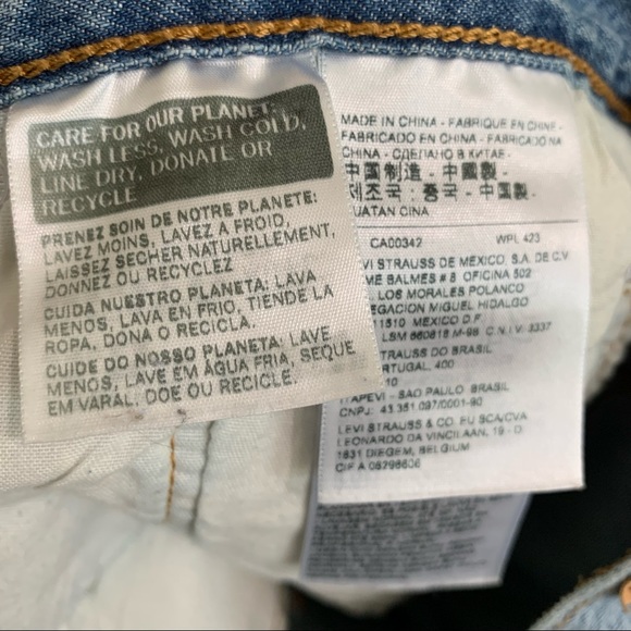 Levi’s 501 Button Fly  Distressed Denim Cutoff Jean Short Patchwork Size… - Picture 11 of 13